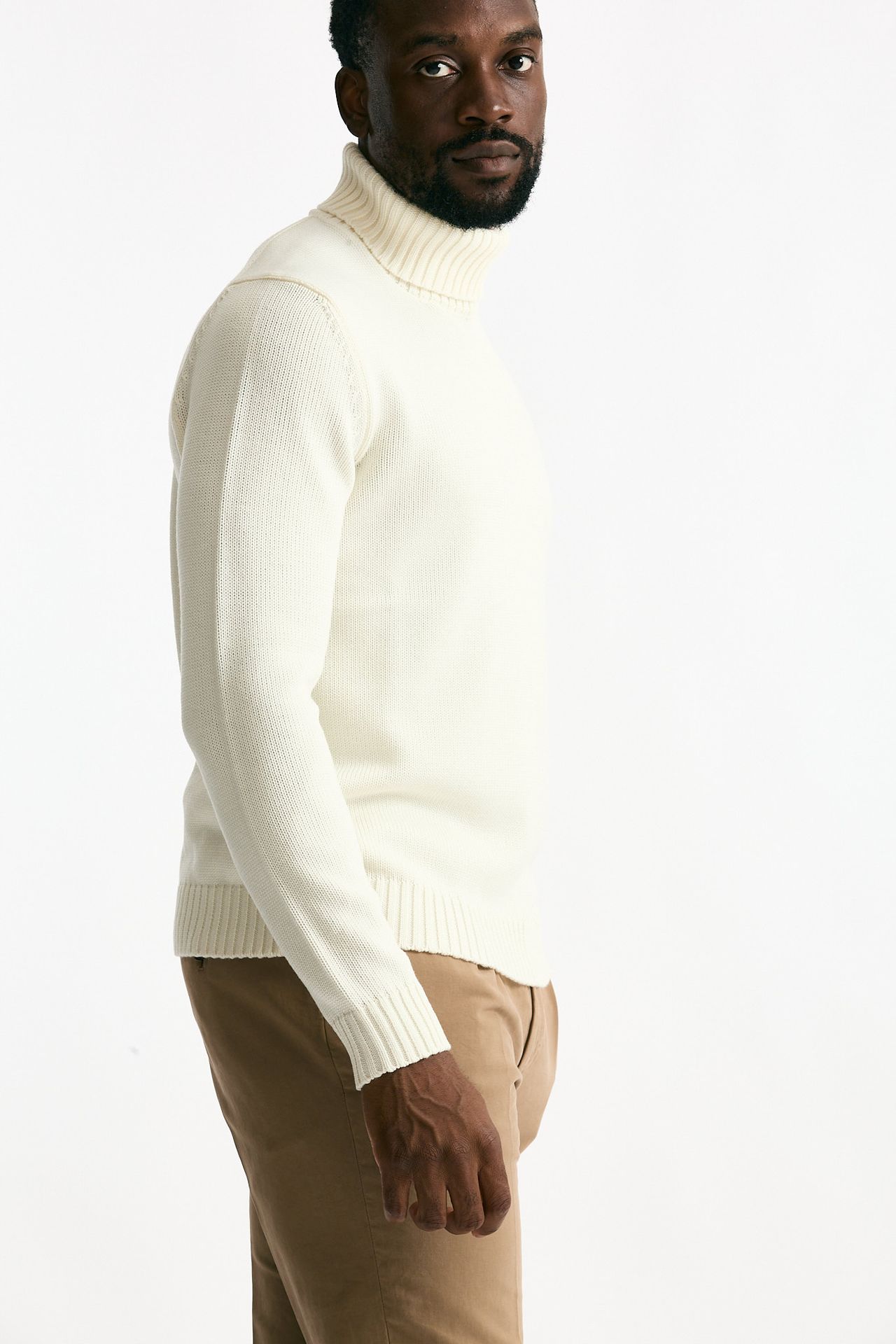 Dolcevita in lana bianco men Zanone - 4