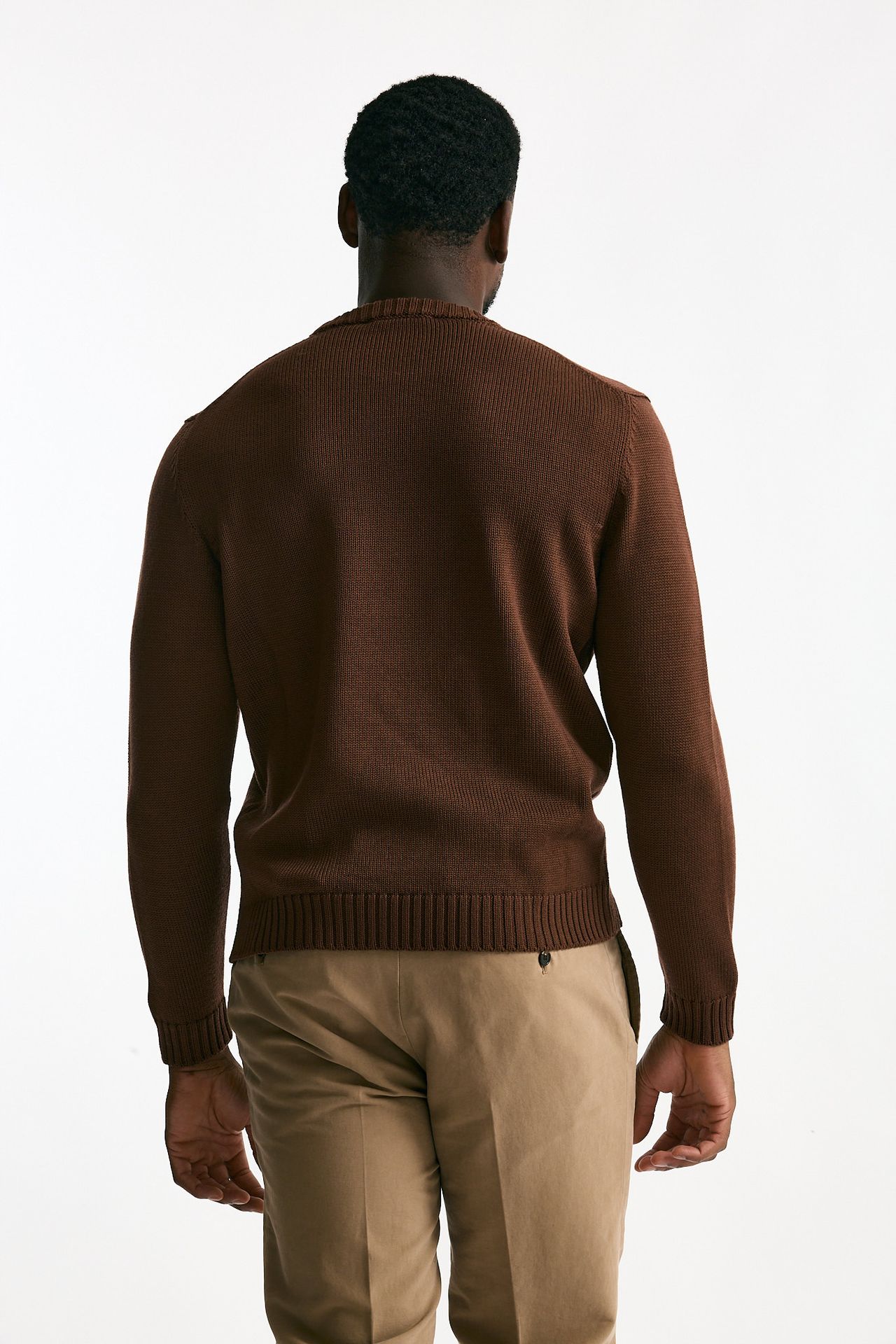 Maglia girocollo in lana bruciato men Zanone - 3