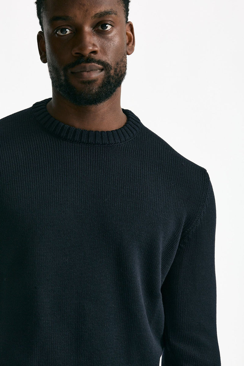 Maglia girocollo in lana blu men Zanone - 5