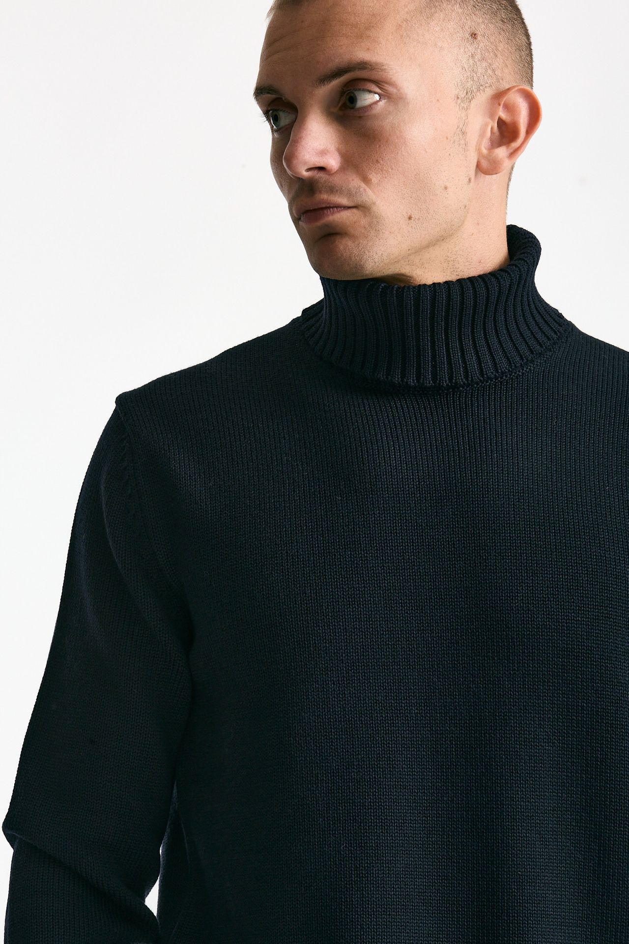 Dolcevita in lana blu men Zanone - 5