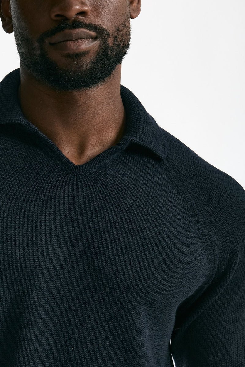 Maglia scollo V in lana blu men Zanone - 5