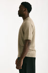 T shirt in lino e poliammide beige men Atomo factory - 3