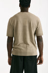 T shirt in lino e poliammide beige men Atomo factory - 4