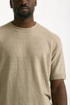 T shirt in lino e poliammide beige men Atomo factory - 5