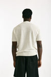 T shirt in lino e poliammide bianco men Atomo factory - 3