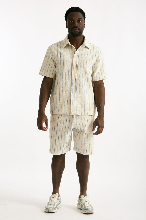 Camicia in misto cotone rigato men Atomo factory