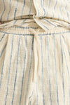Bermuda in misto cotone panna rigato men Atomo factory - 5