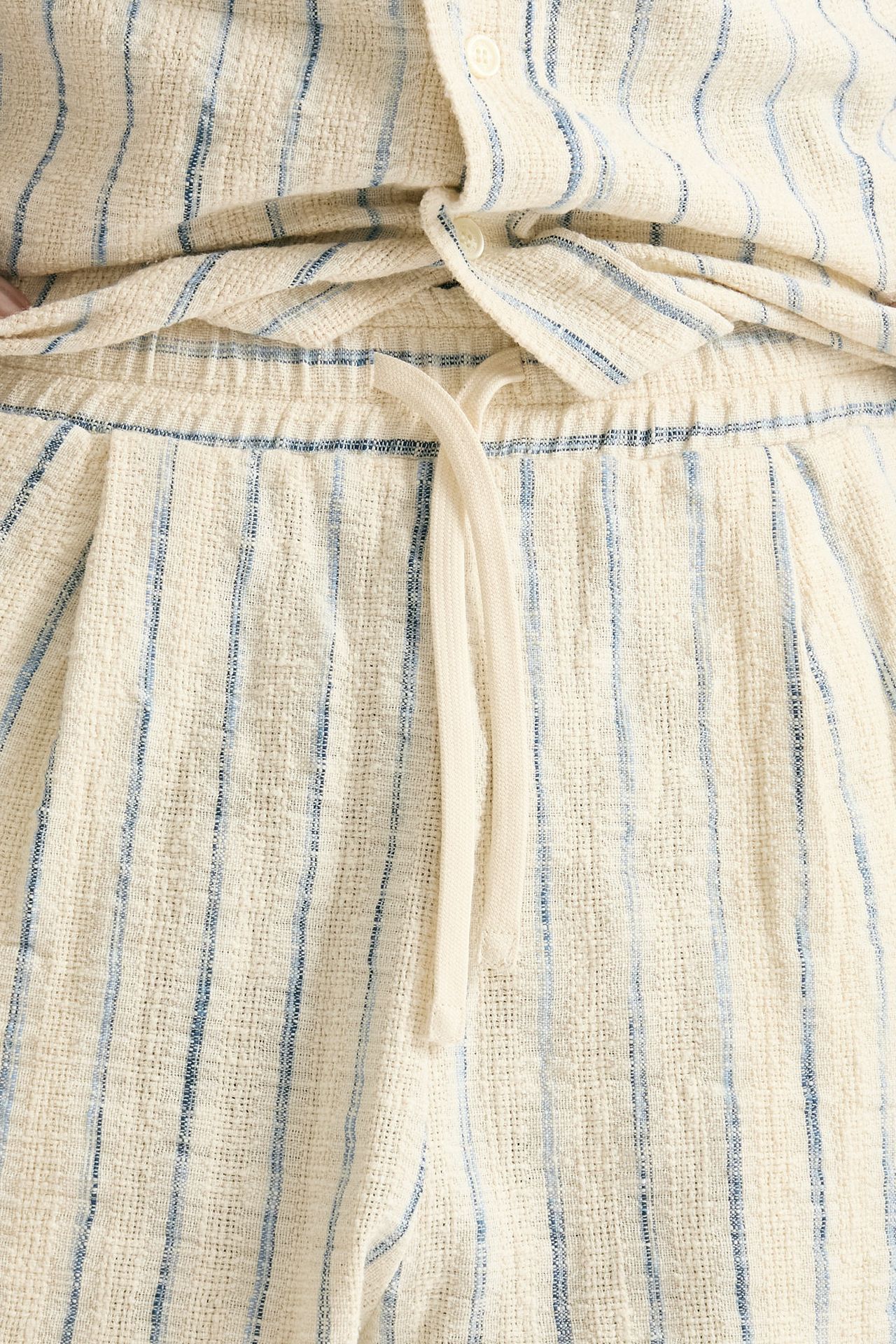 Bermuda in misto cotone panna rigato men Atomo factory - 5