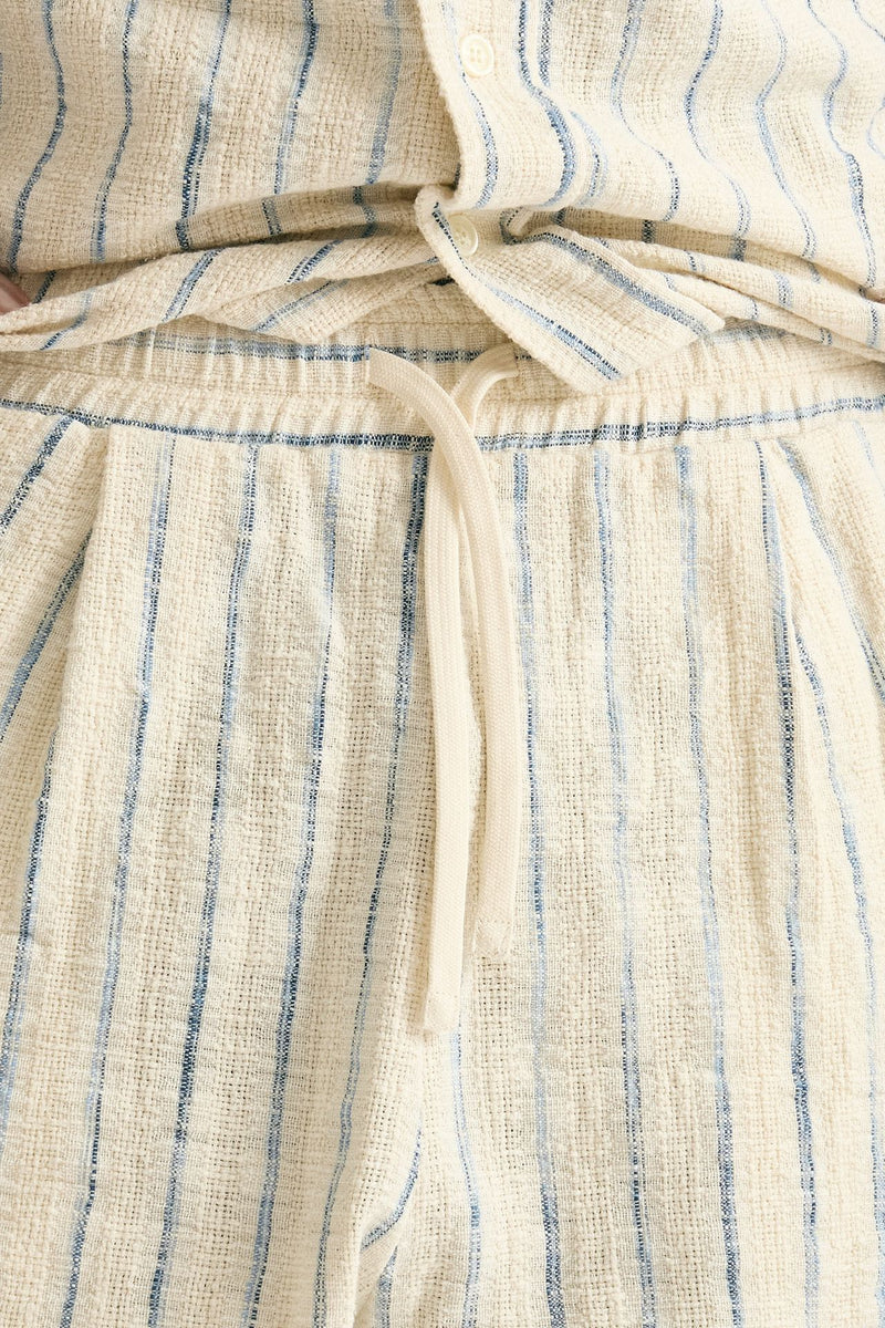 Bermuda in misto cotone panna rigato men Atomo factory - 5