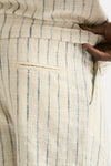 Bermuda in misto cotone panna rigato men Atomo factory - 7