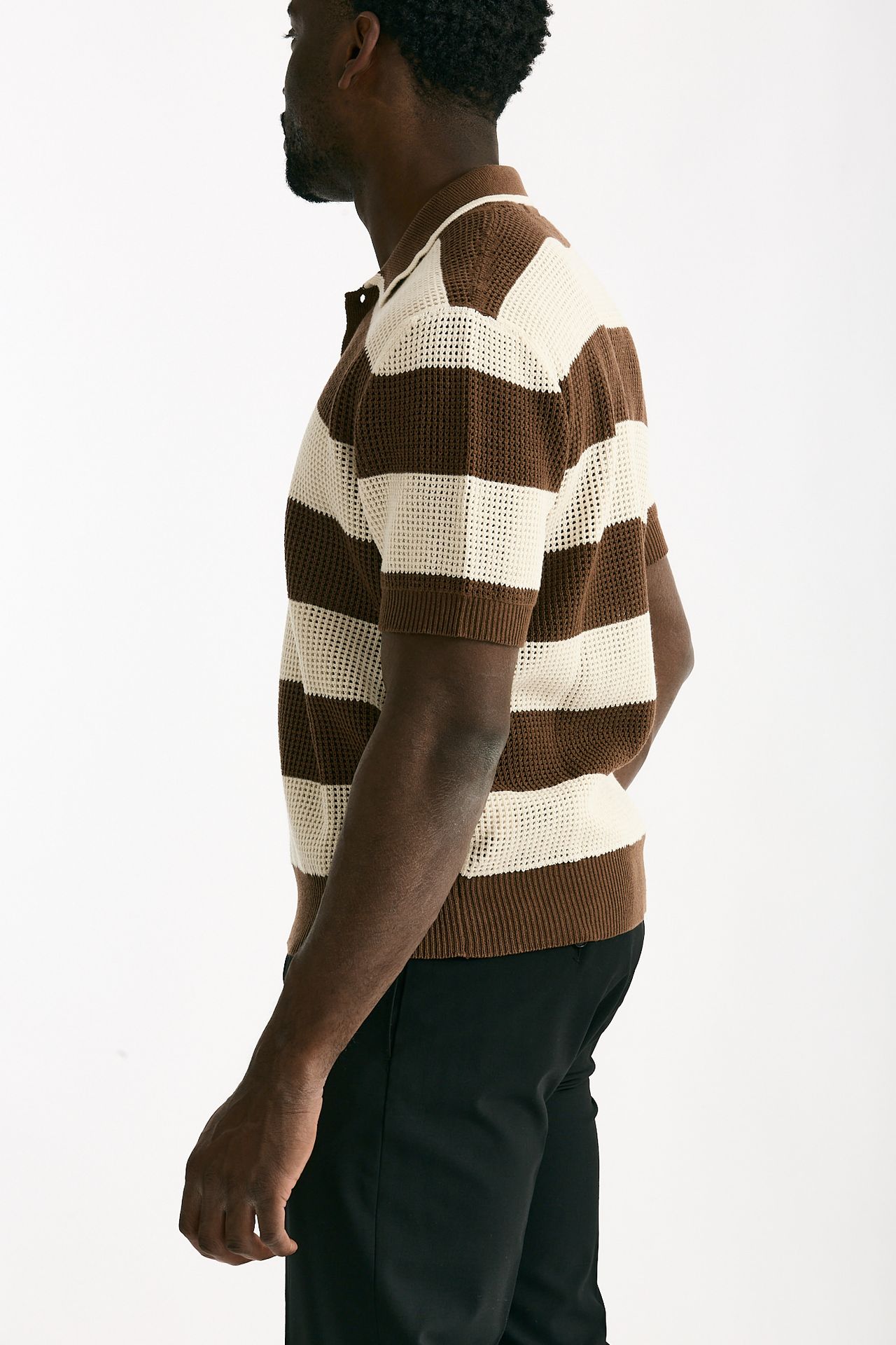 Polo in misto cotone rigato men Atomo factory - 2