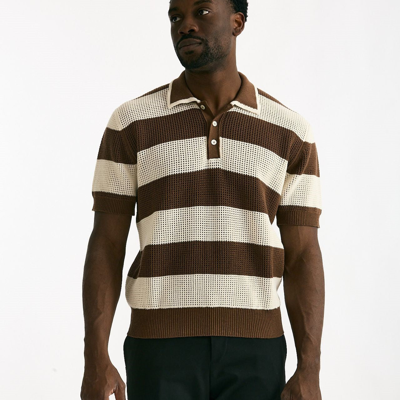 Polo in misto cotone rigato men Atomo factory - 7
