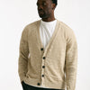 Cardigan in lino e poliestere beige malfile’ men Atomo factory - 8