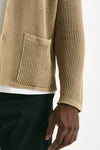 Cardigan in cotone e poliestere beige men Atomo factory - 5