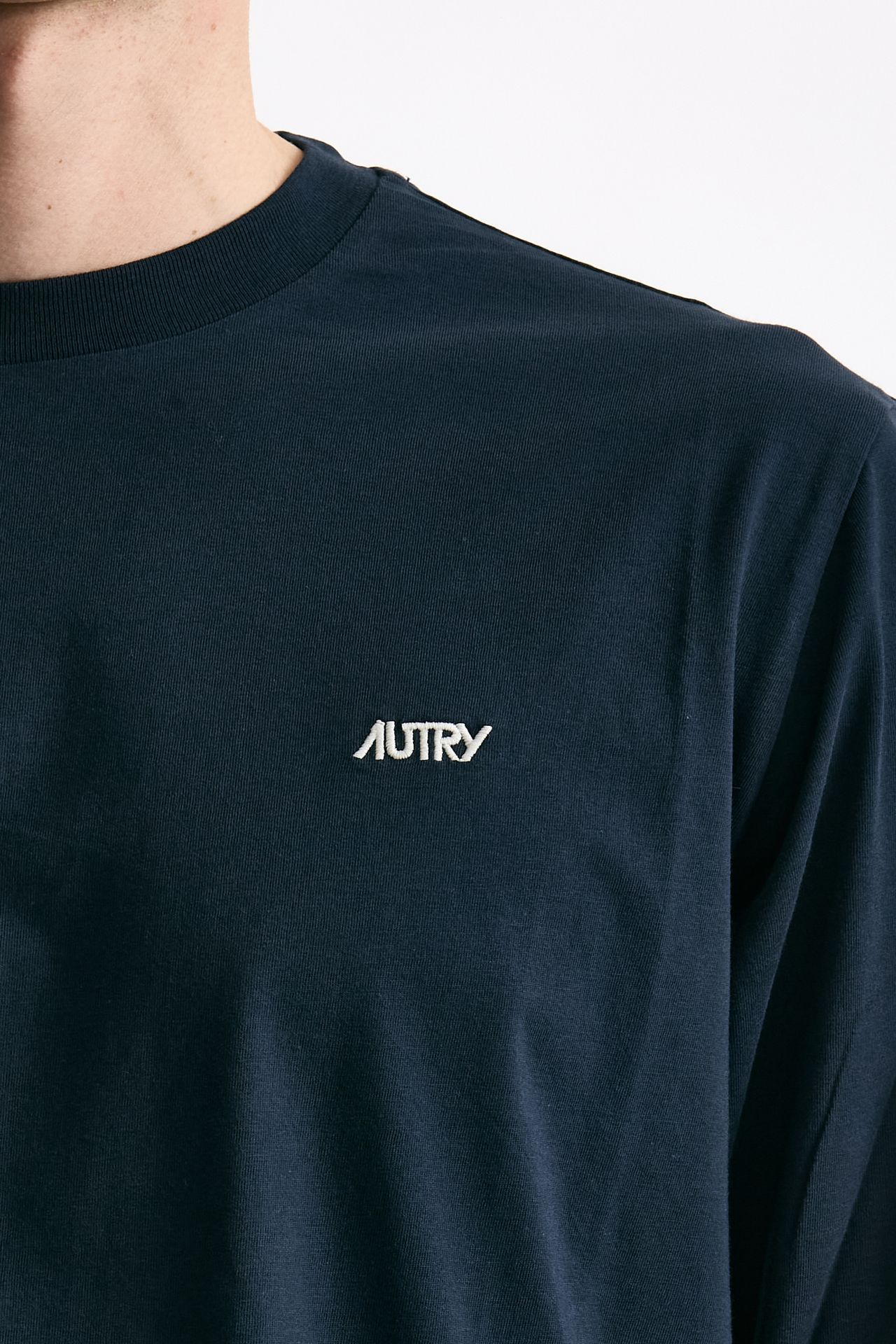 T-shirt girocollo in cotone blu men Autry - 5