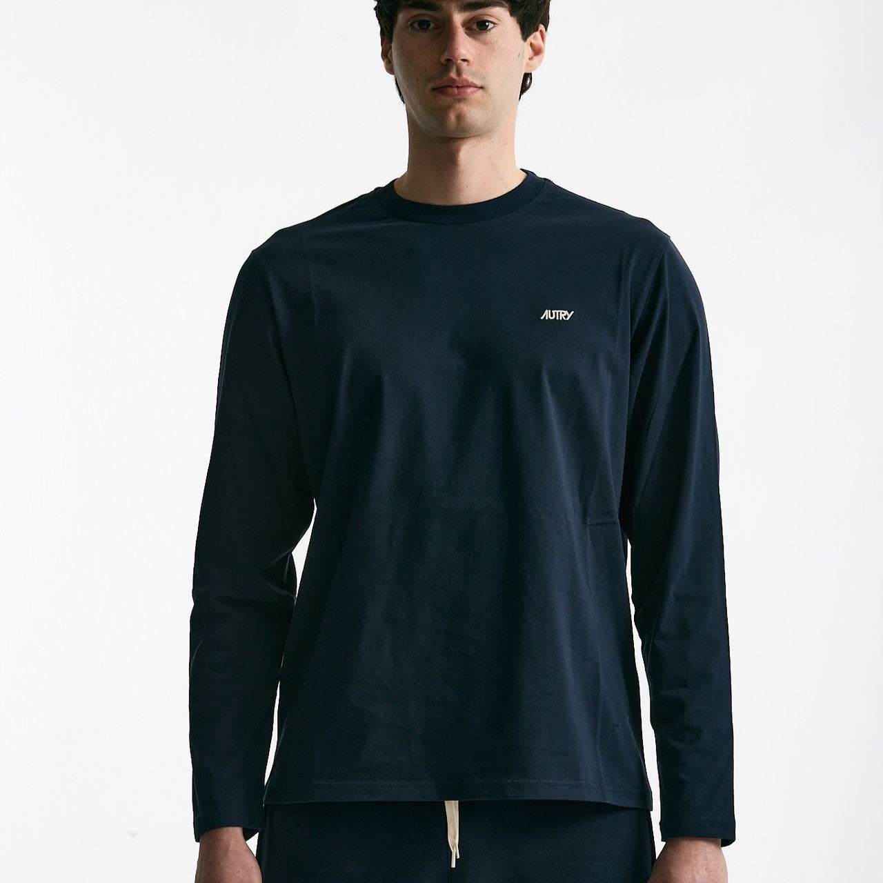 T-shirt girocollo in cotone blu men Autry - 6