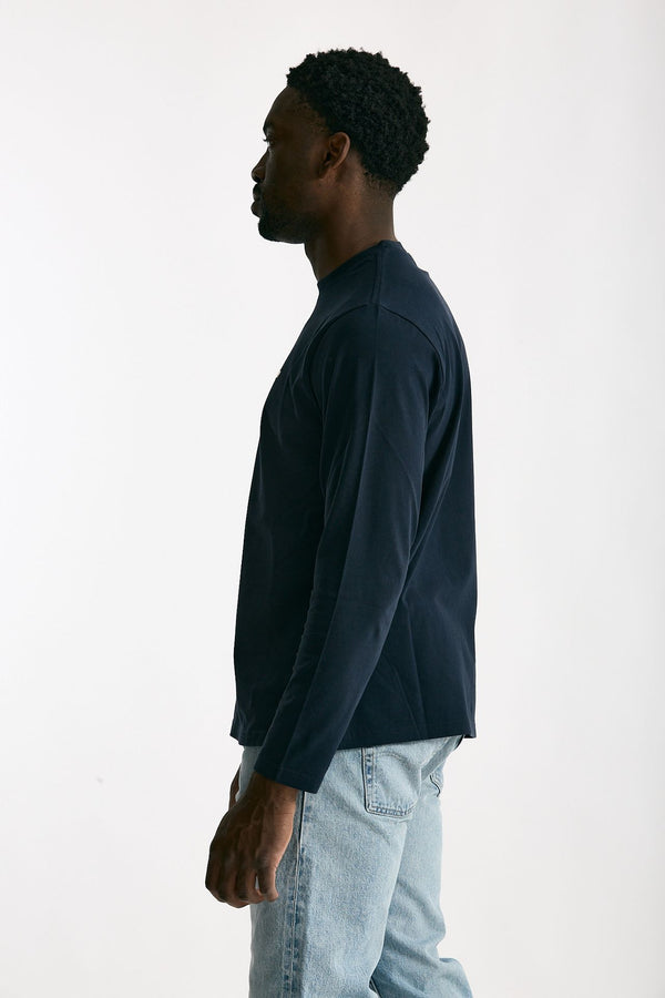 T-shirt in cotone blu men Autry