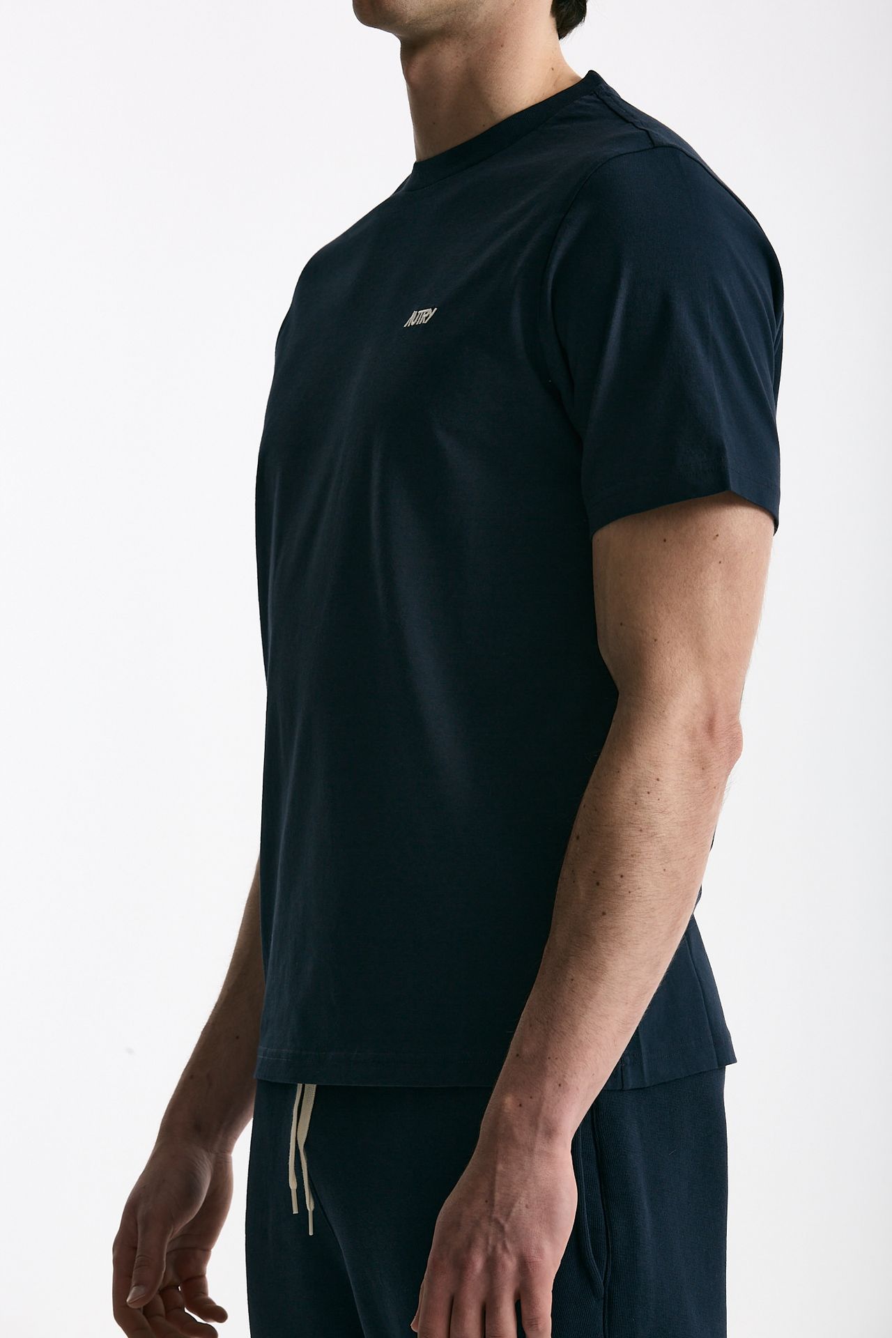 T-shirt girocollo in cotone blu men Autry - 4