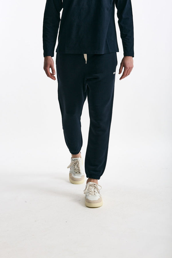 Pantalone jogging in cotone blu men Autry
