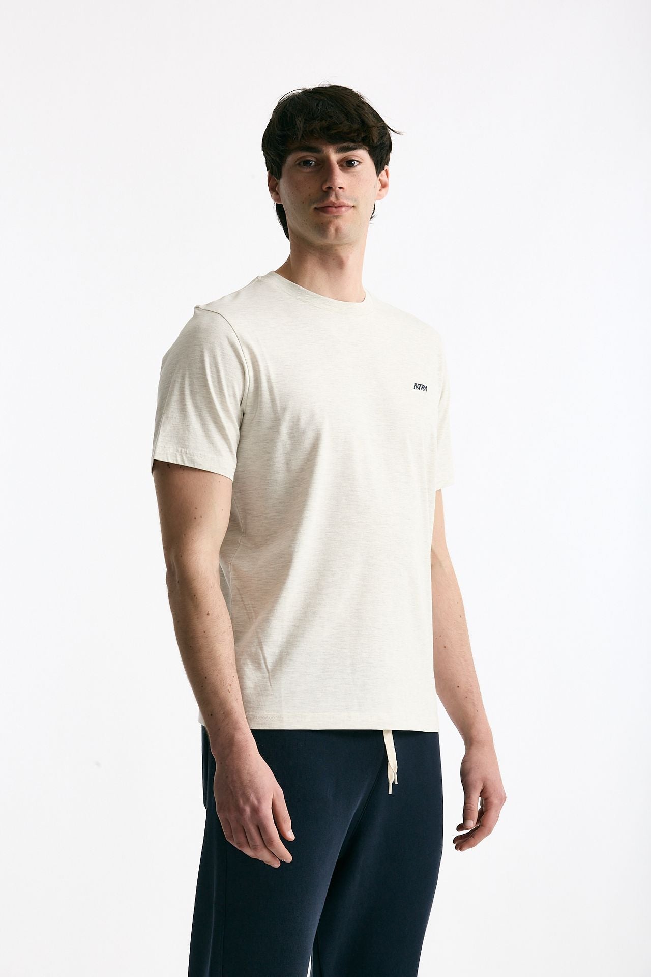 T-shirt girocollo in cotone grigio men Autry - 3