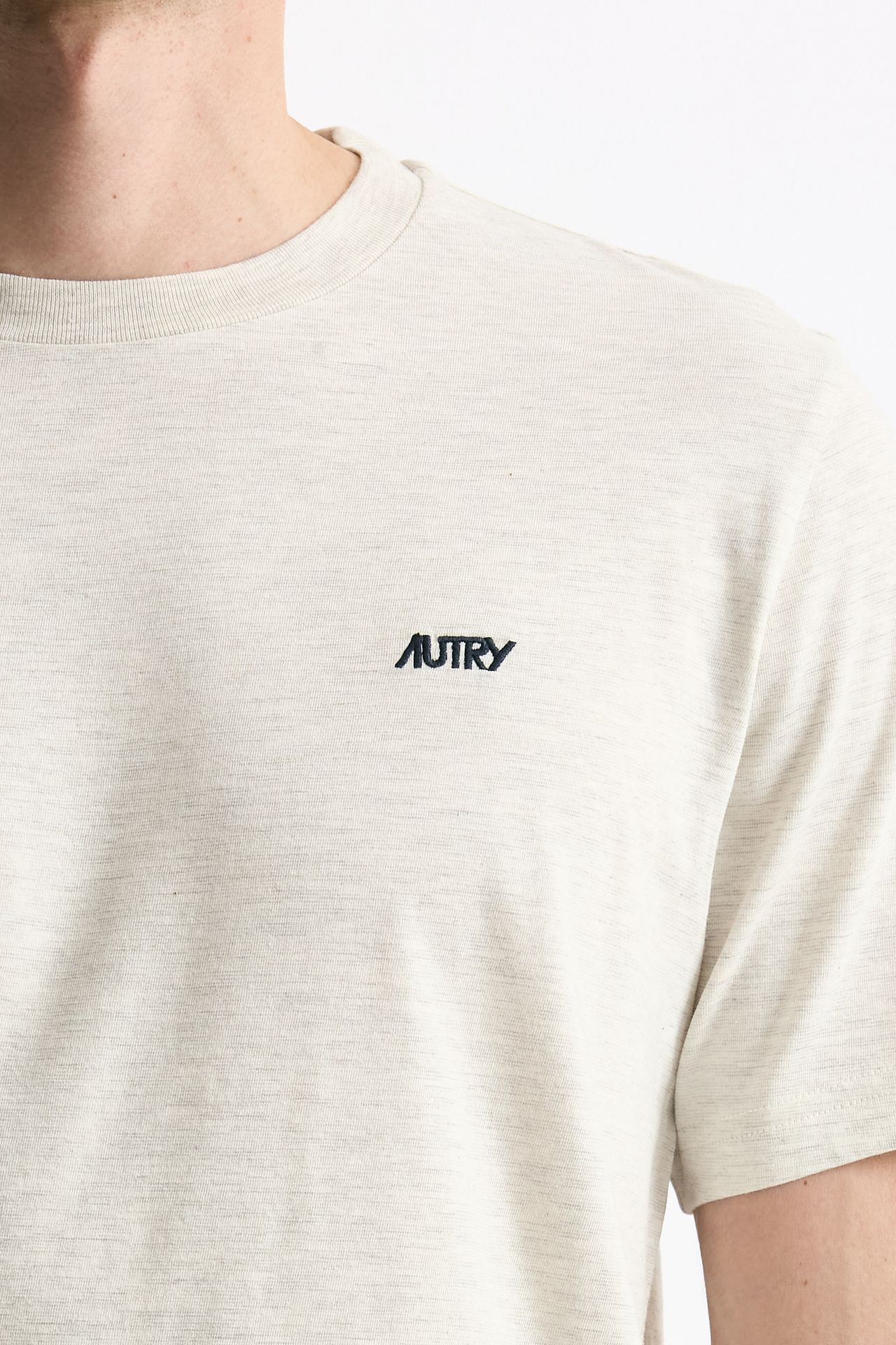 T-shirt girocollo in cotone grigio men Autry - 5