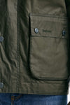 Giacca MODERN BEDALE WAX in cotone cerato verde men Barbour - 7