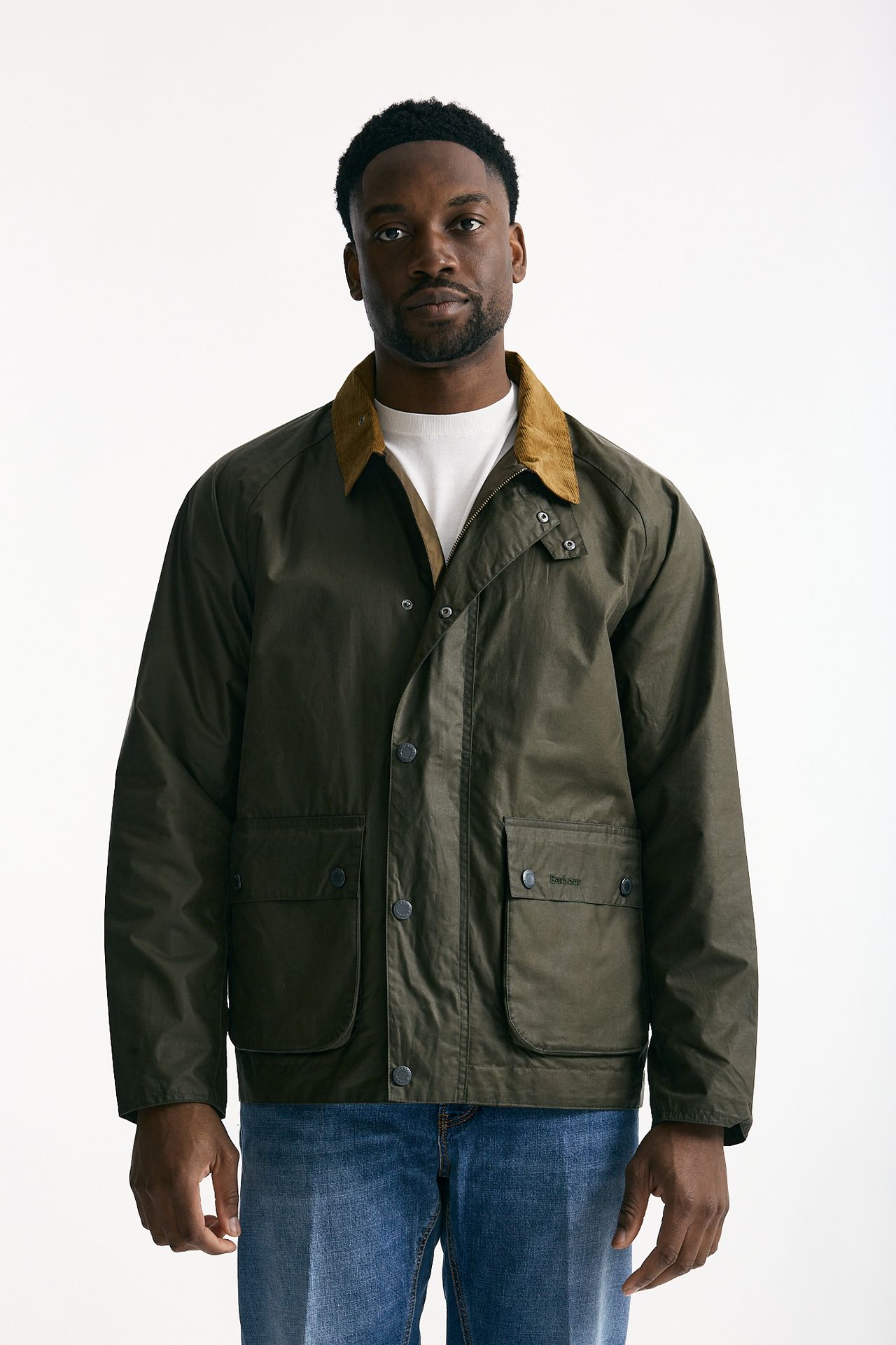 Giacca MODERN BEDALE WAX in cotone cerato verde men Barbour - 8