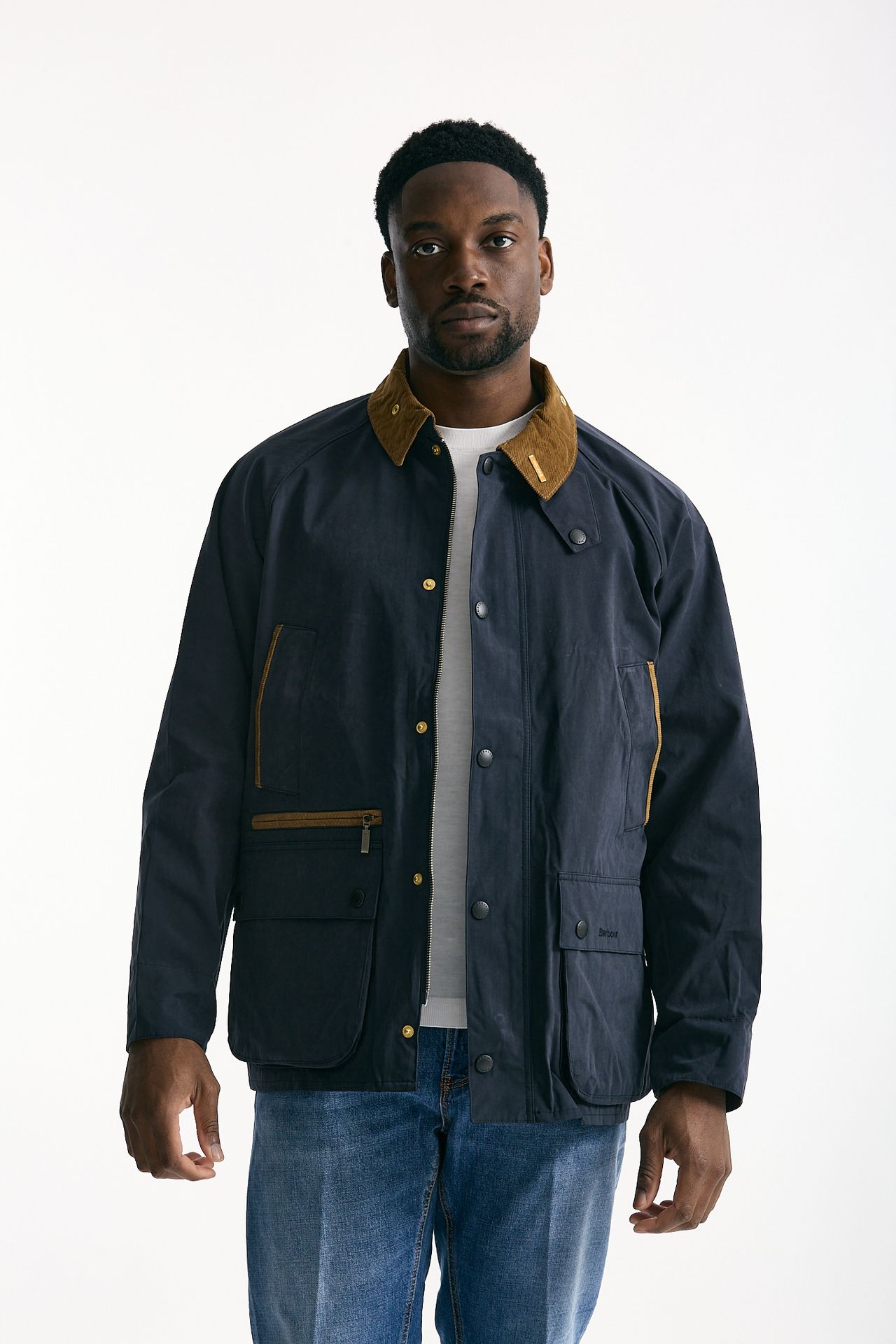 Giacca ICONS BEDALE CASUAL in cotone cerato blu men Barbour - 1