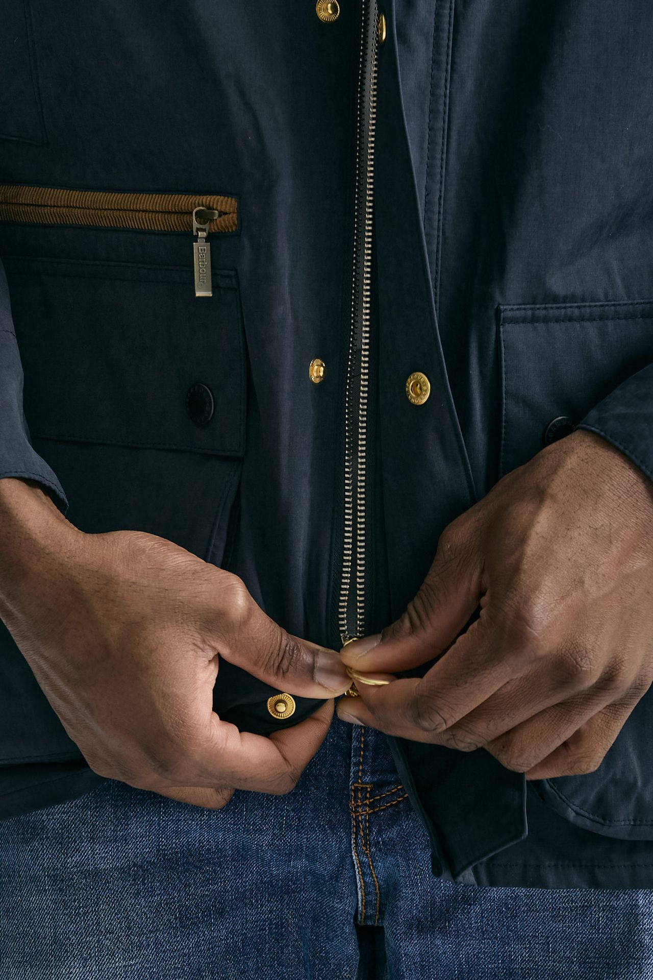Giacca ICONS BEDALE CASUAL in cotone cerato blu men Barbour - 5
