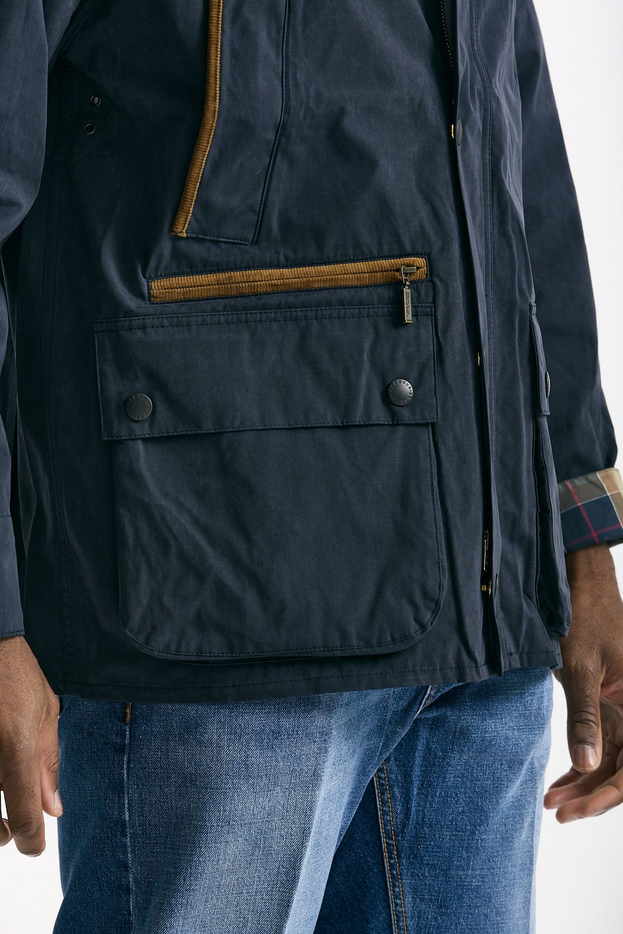 Giacca ICONS BEDALE CASUAL in cotone cerato blu men Barbour - 9