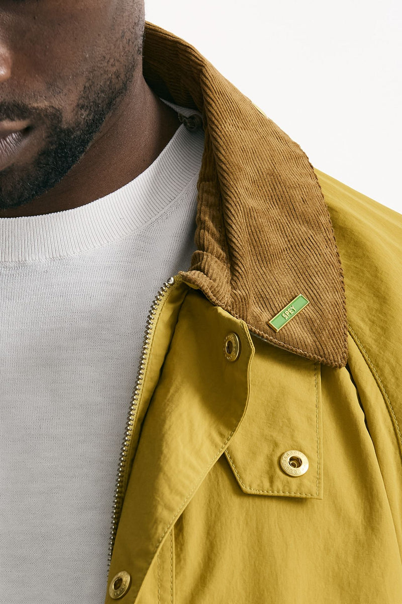 Giacca ICONS SPEY in cotone e nylon lavato giallo men Barbour - 6