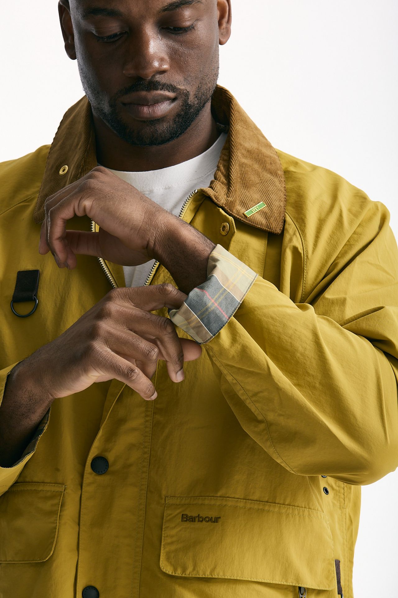 Giacca ICONS SPEY in cotone e nylon lavato giallo men Barbour - 10