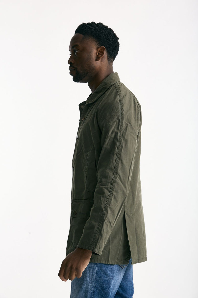 Giacca ASHBY CASUAL in cotone lavato verde/olive men Barbour - 2