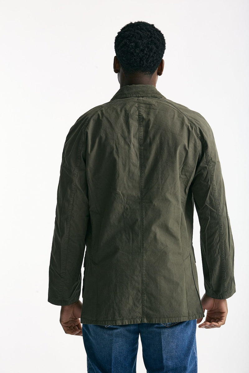 Giacca ASHBY CASUAL in cotone lavato verde/olive men Barbour - 3