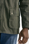 Giacca ASHBY CASUAL in cotone lavato verde/olive men Barbour - 6