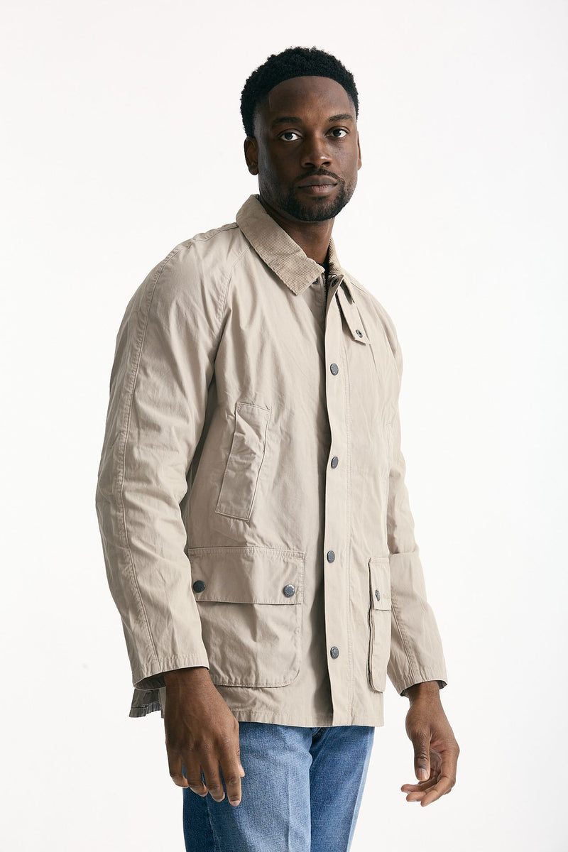 Giacca ASHBY CASUAL in cotone lavato beige men Barbour - 1