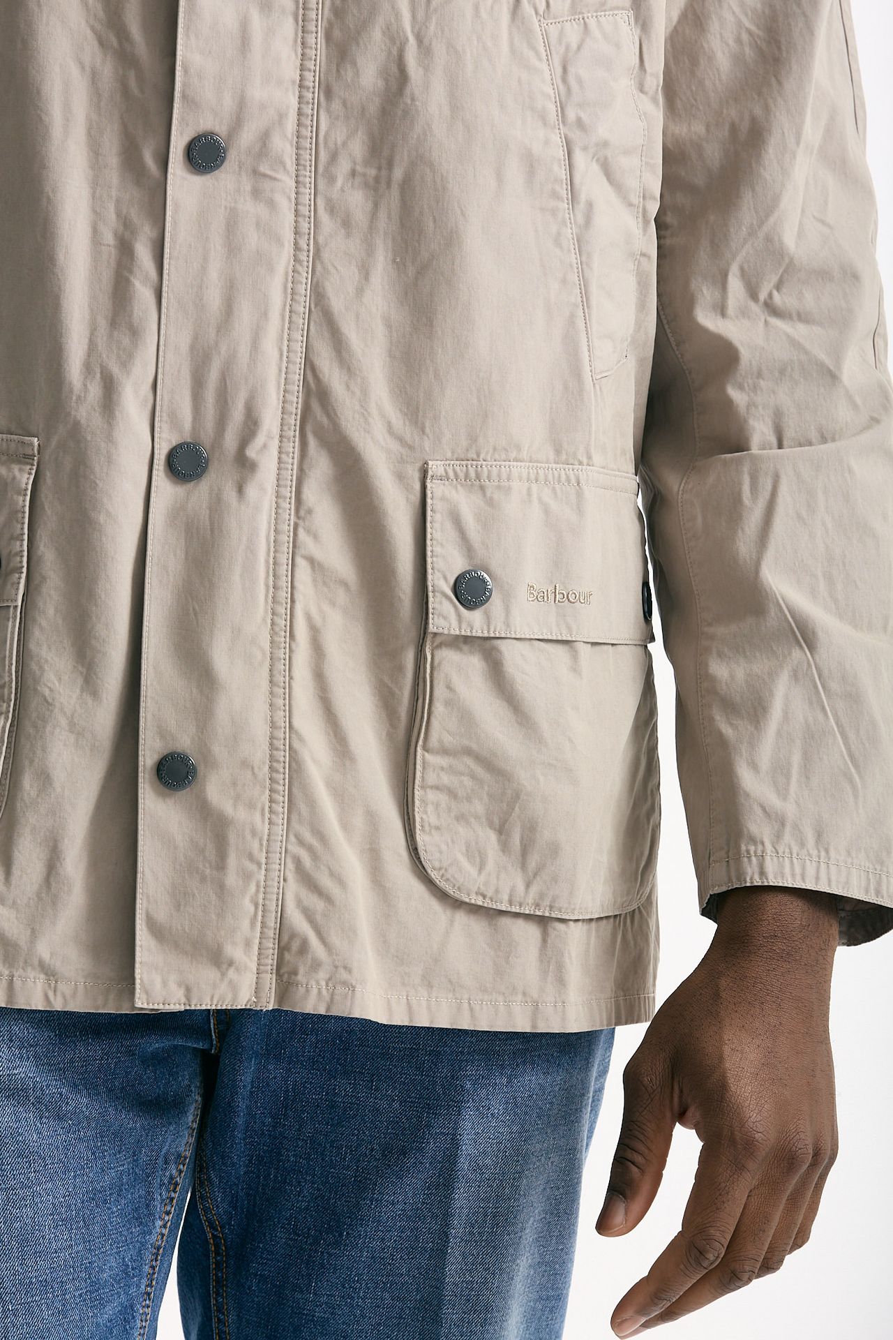 Giacca ASHBY CASUAL in cotone lavato beige men Barbour - 7