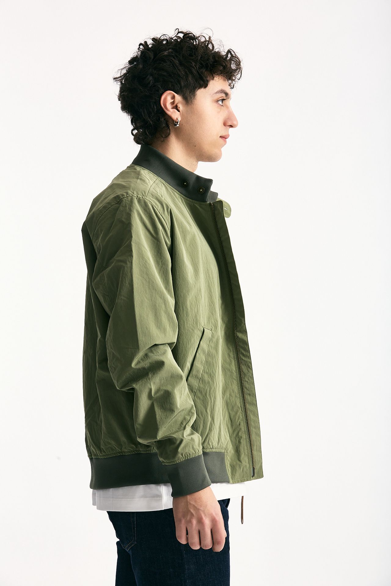 Bomber FENTON CASUAL JACKET nylon verde men Barbour - 1