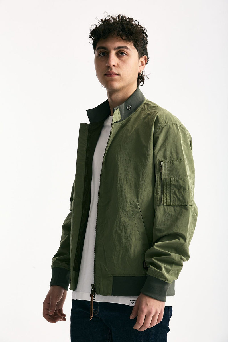 Bomber FENTON CASUAL JACKET nylon verde men Barbour - 4