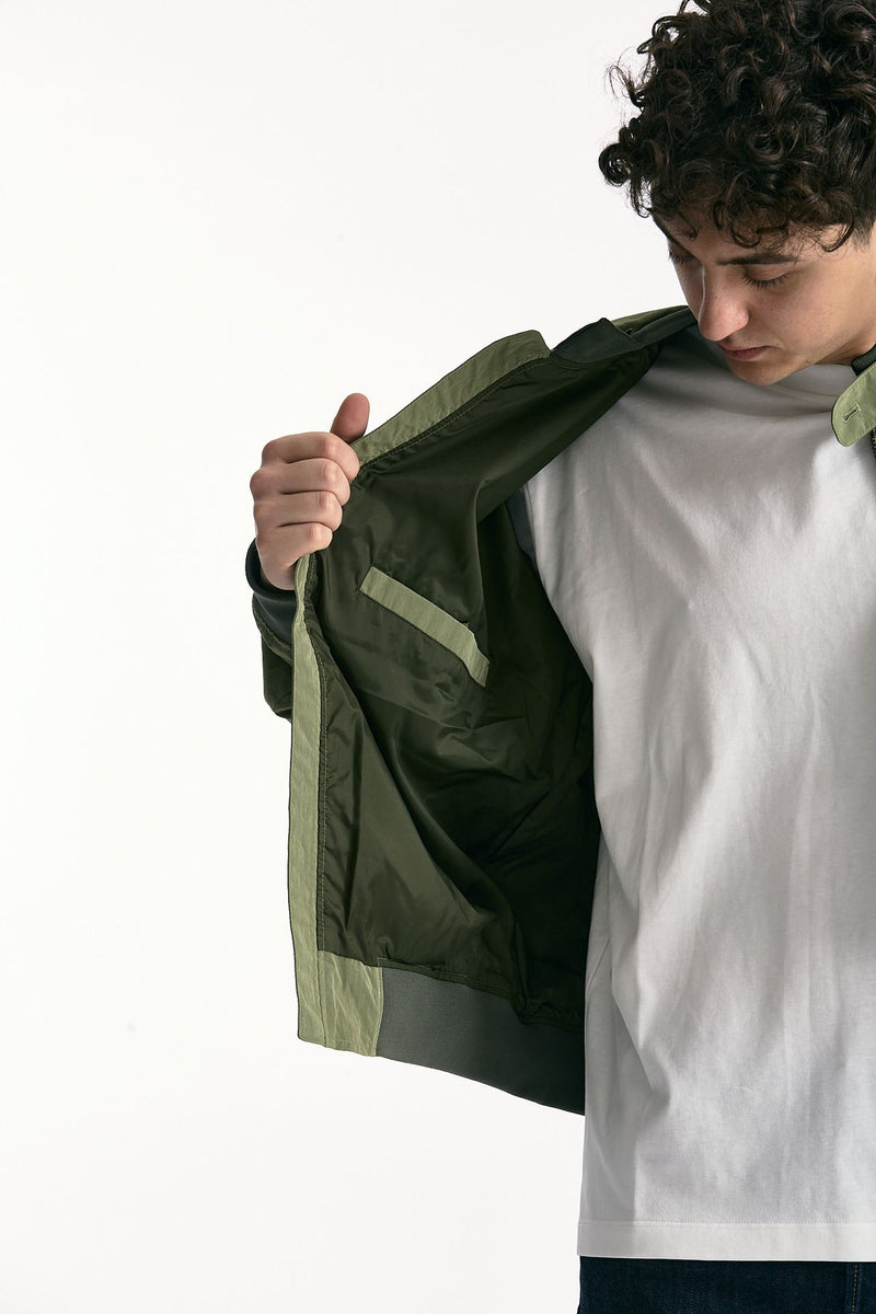 Bomber FENTON CASUAL JACKET nylon verde men Barbour - 8