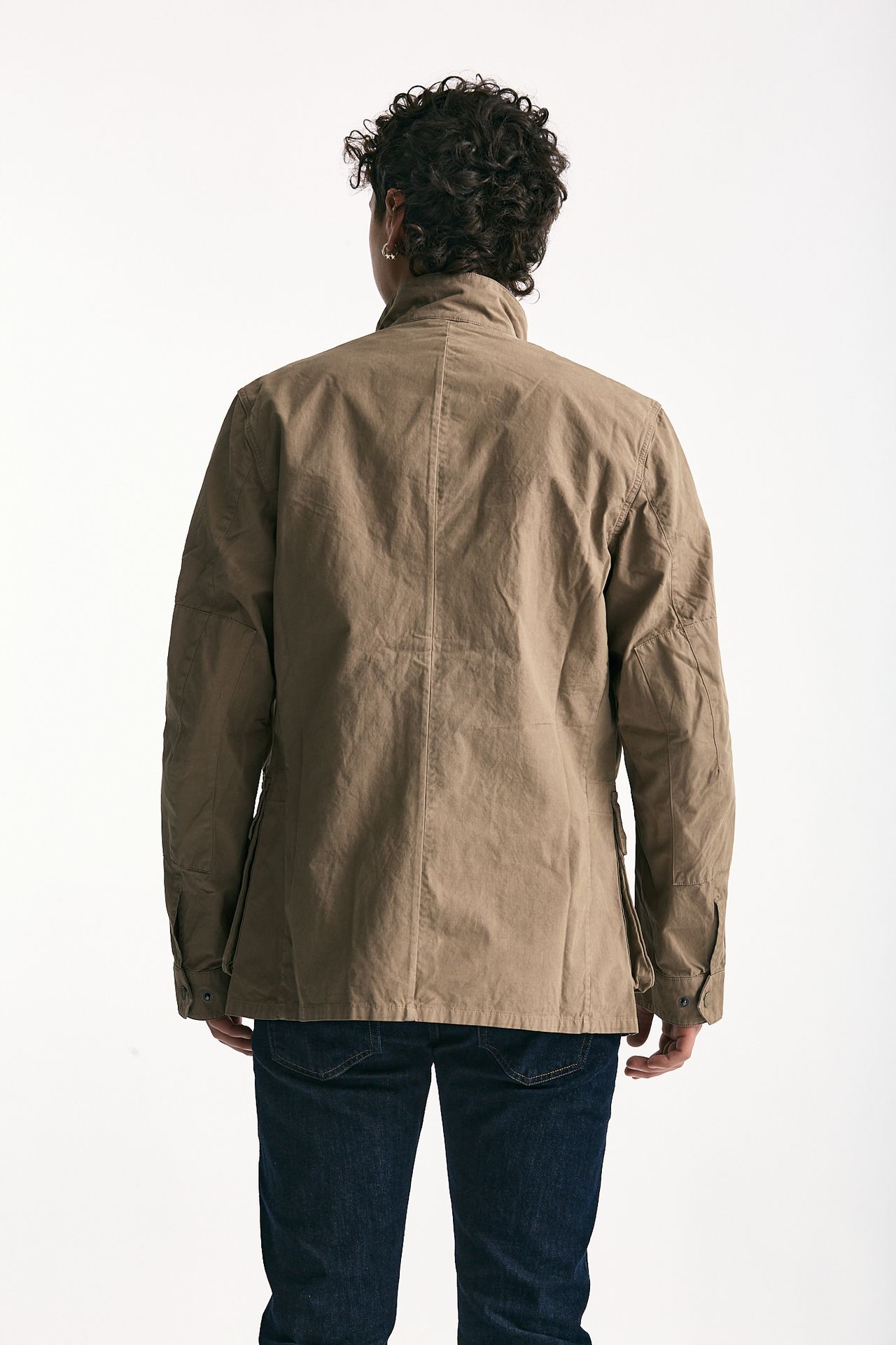 Field jacket GARMENT DYED DUKE CASUAL in cotone lavato cammello men Barbour - 4