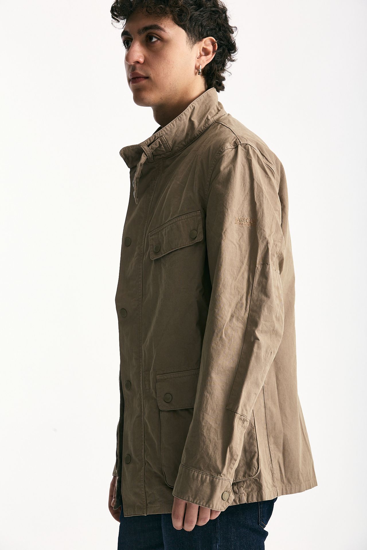 Field jacket GARMENT DYED DUKE CASUAL in cotone lavato cammello men Barbour - 1
