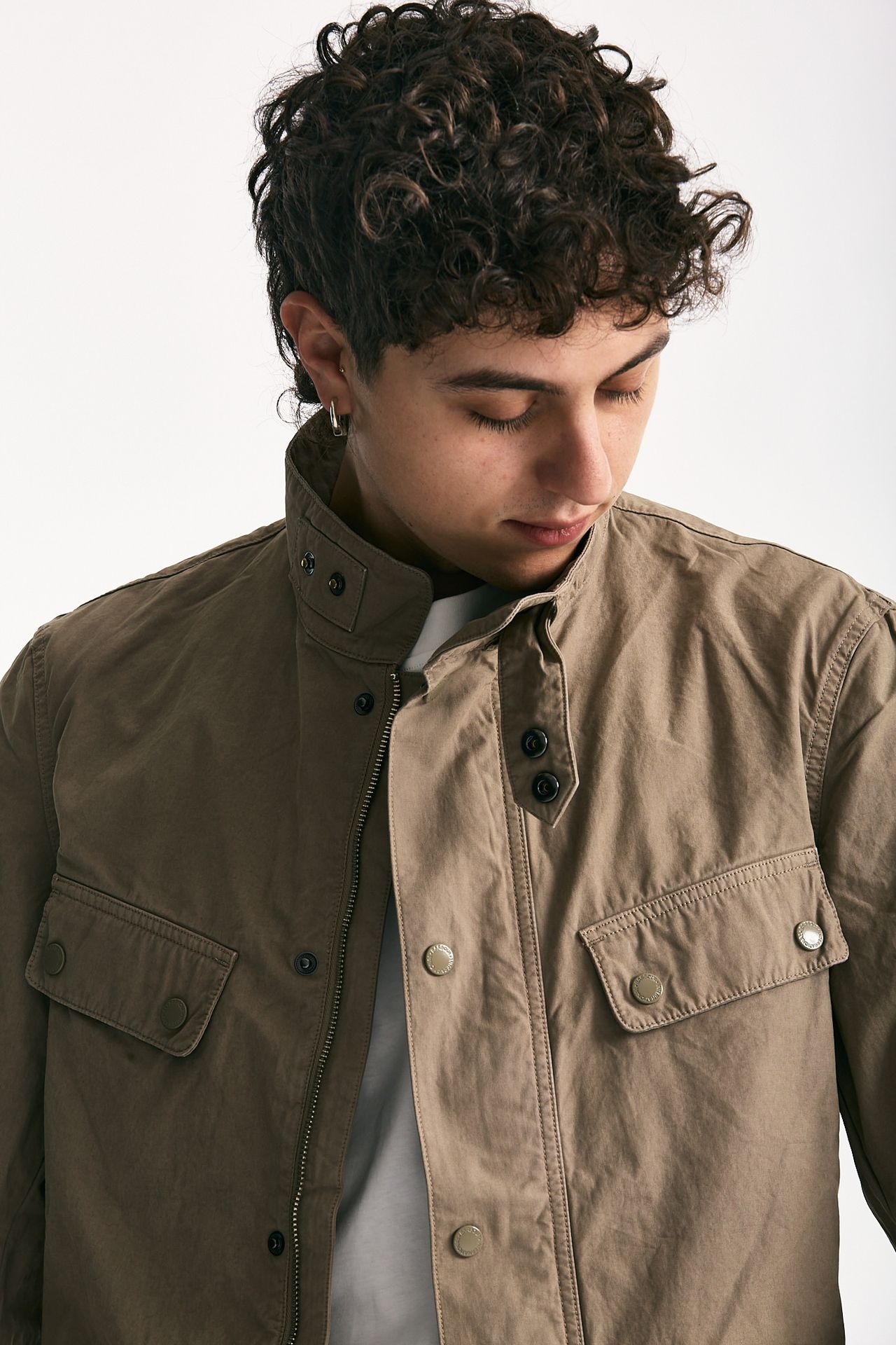 Field jacket GARMENT DYED DUKE CASUAL in cotone lavato cammello men Barbour - 6