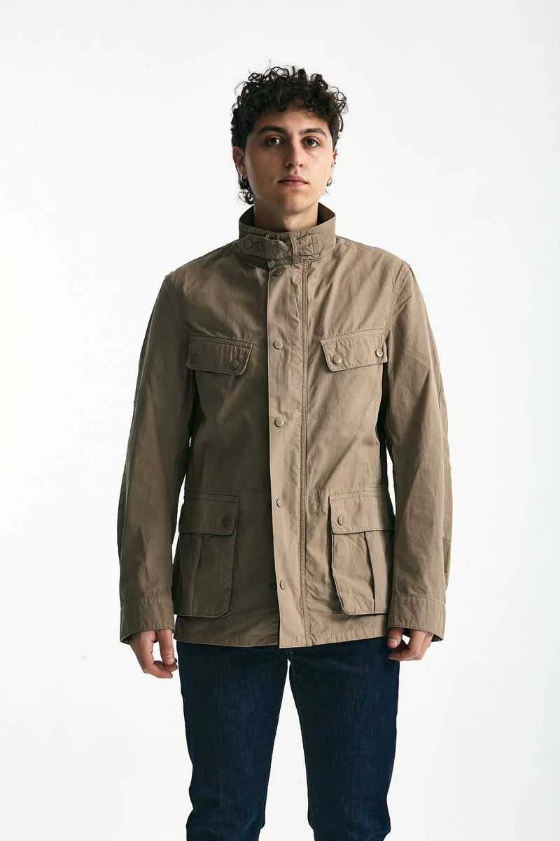 Field jacket GARMENT DYED DUKE CASUAL in cotone lavato cammello men Barbour - 9