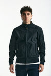 Bomber RECTIFIER HARRINGTON in nylon e cotone blu men Barbour - 1