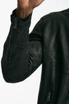Biker in pelle lavata nero men Giorgio brato - 8
