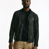 Biker in pelle lavata nero men Giorgio brato - 11