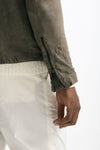 Biker in pelle lavata grigio men Giorgio brato - 5