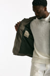 Biker in pelle lavata grigio men Giorgio brato - 6