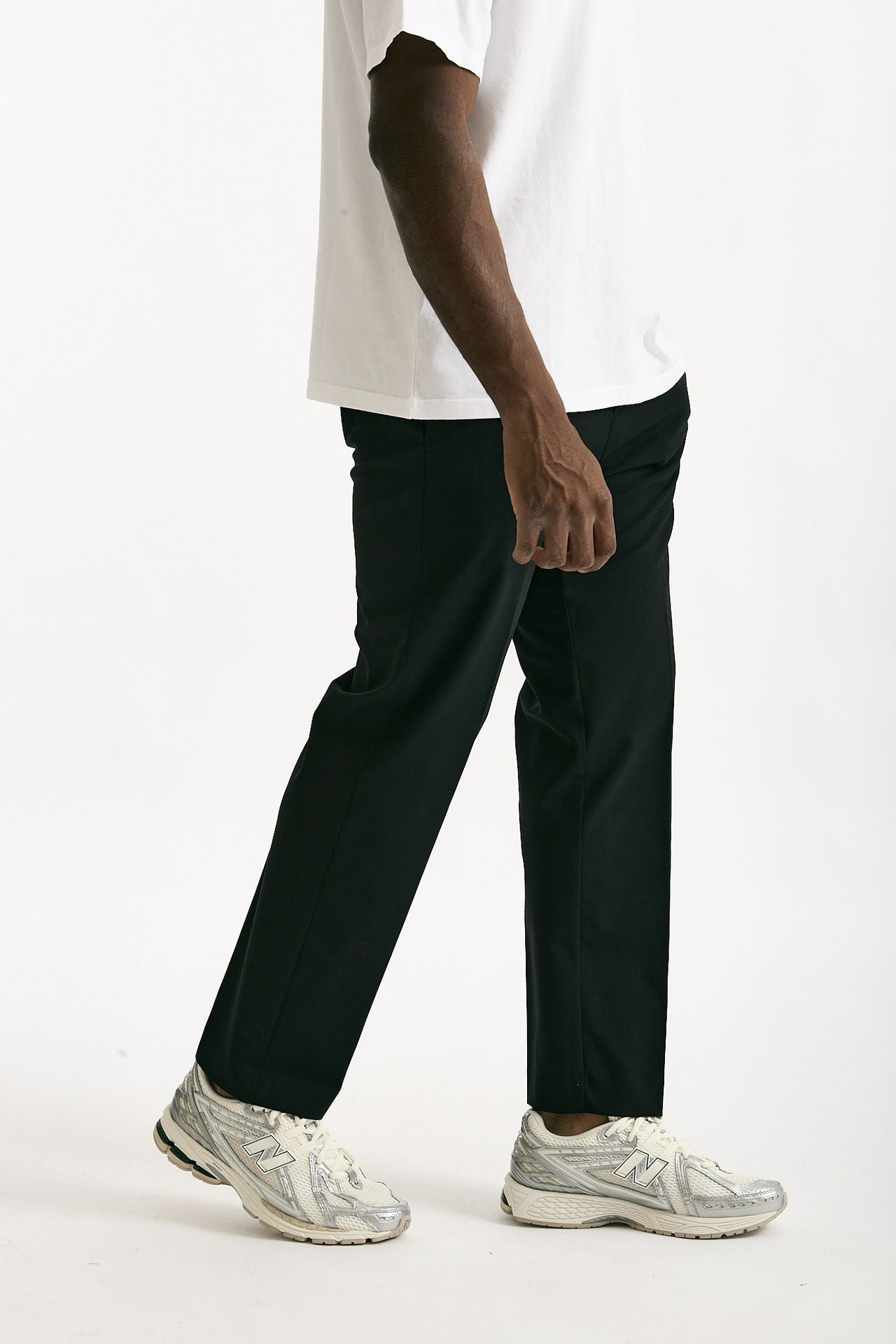Pantalone in poliestere e lana stretch nero men Covert - 4